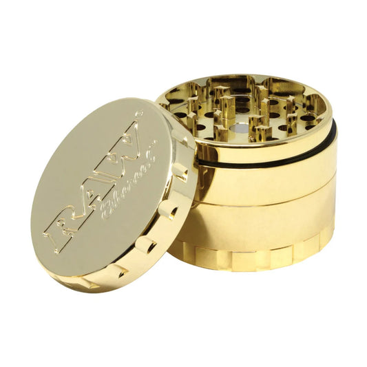 Raw Gold Plated Ethereal 4 Piece Grinder