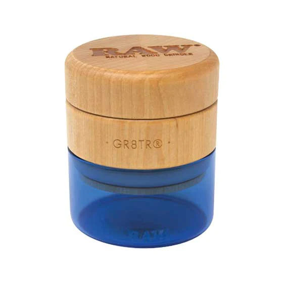 RAW Natural Wood Grinder-Blue Glass